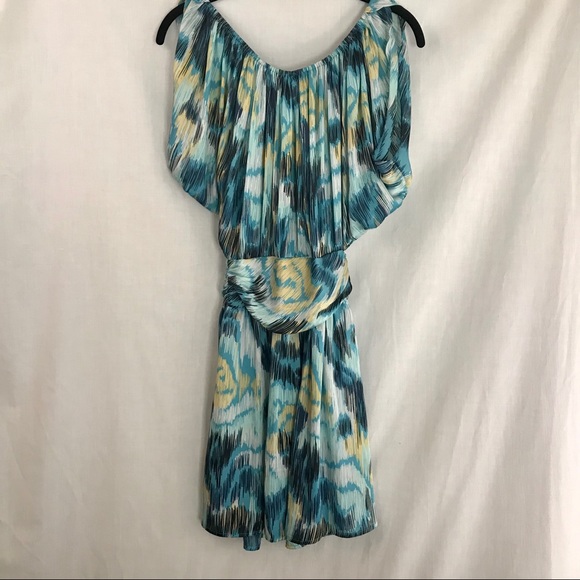 BCBG Mini Dress Teal Blue EUC Size 2 - Picture 3 of 12